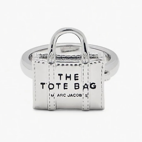 Marc Jacobs Jewelry - Marc Jacobs Silvertone Tote Bag Ring